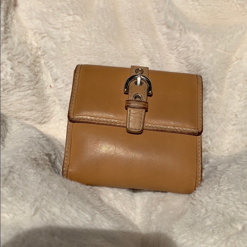 Tan Coach Wallet - good used condition